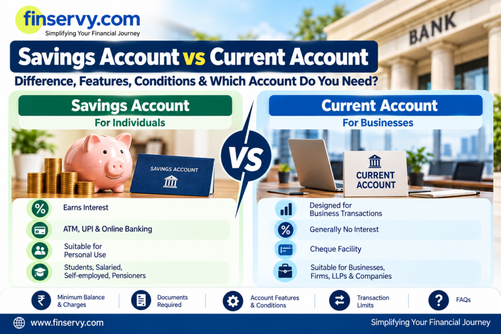Saving account vs Current account